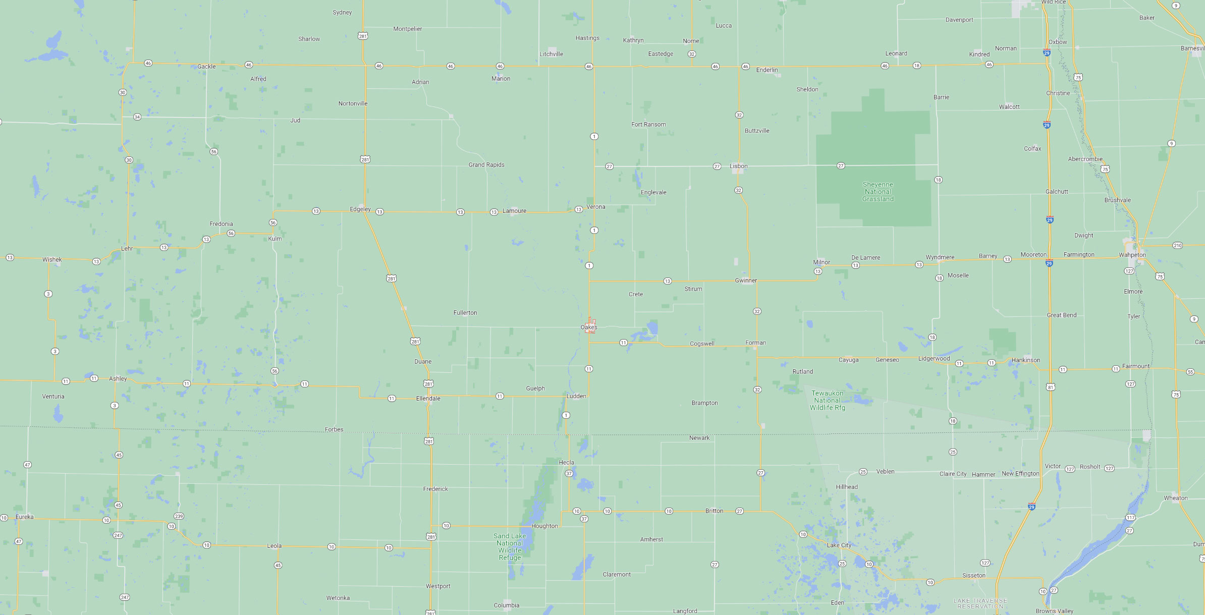 Map showing the TVProz contact location